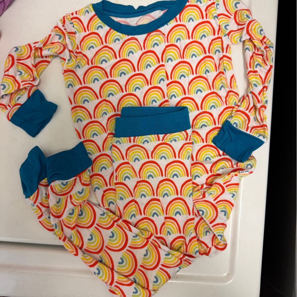 Little Sleepies Vibrant Rainbow pjs